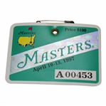 1997 Masters Tournament SERIES Badge # A00453 - Tiger Woods First Masters Win