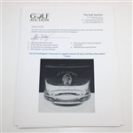 Chi-Chi Rodriguez's Personal El Legado Festival Of Golf 3rd Place Glass Bowl Trophy