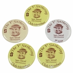 Sam Sneads The 1st Gathering Sam Snead 1983 Honoree Badges - Club Member & Player