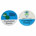 Sam Sneads 1974 & 1977 PGA Championship (Tanglewood & Pebble) Contestant Family Badges