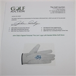 John Daly's Signed Personal 'The Lion' Logo Left-Handed White Golf Glove JSA ALOA