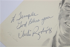 Player, De Vicenzo, ChiChi, Devlin & Bies Signed Ltd Ed Van Zandt Pencil Drawing Prints JSA ALOA