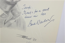 Player, De Vicenzo, ChiChi, Devlin & Bies Signed Ltd Ed Van Zandt Pencil Drawing Prints JSA ALOA