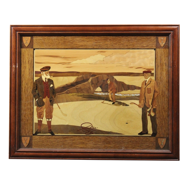 The Tony Jacklin Collection The Swilken Burn Engraved Wood Display