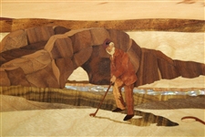 The Tony Jacklin Collection 'The Swilken Burn' Engraved Wood Display