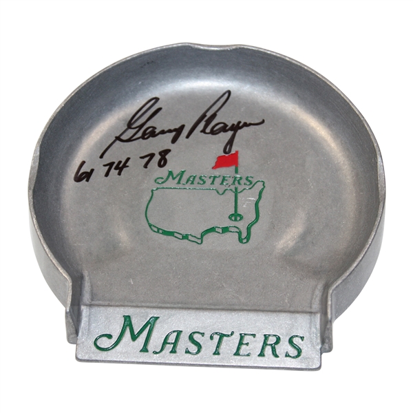Gary Player Signed Masters Pewter Putting Cup with Years Won Notation JSA ALOA