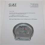 Billy Casper Signed Masters Pewter Putting Cup with '1970' Notation JSA ALOA