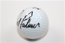 Arnold Palmer Signed Slazenger Masters Logo Golf Ball JSA ALOA