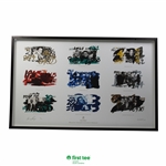 Gary Player Signed A/P 2/3 Major Championship Series Art Collage - 2007 - Framed JSA ALOA