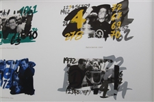 Gary Player Signed A/P 2/3 Major Championship Series Art Collage - 2007 - Framed JSA ALOA