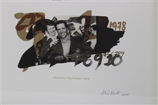 Gary Player Signed A/P 2/3 Major Championship Series Art Collage - 2007 - Framed JSA ALOA