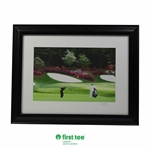 Gary Player Hitting Iron Approach to AGNC Hole 13 Azalea Display Photo - Framed