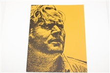 Jack Nicklaus Blue Cross Folder with Pencil Drawing & Sheet Music