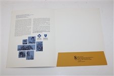 Jack Nicklaus Blue Cross Folder with Pencil Drawing & Sheet Music