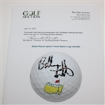 Bubba Watson Signed Titleist Masters Logo Golf Ball JSA ALOA