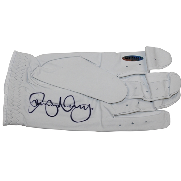 Rory McIlroy Signed LH White Golf Glove UDA #UAS08385