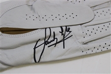 Mickelson, Lyle, Scott & Five (5) other Masters Champions Signed Golf Gloves JSA ALOA