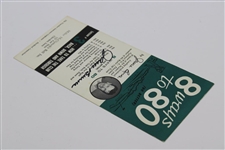Jack Burke Signed '8 Ways To 80 (or better)' Pamphlet JSA ALOA