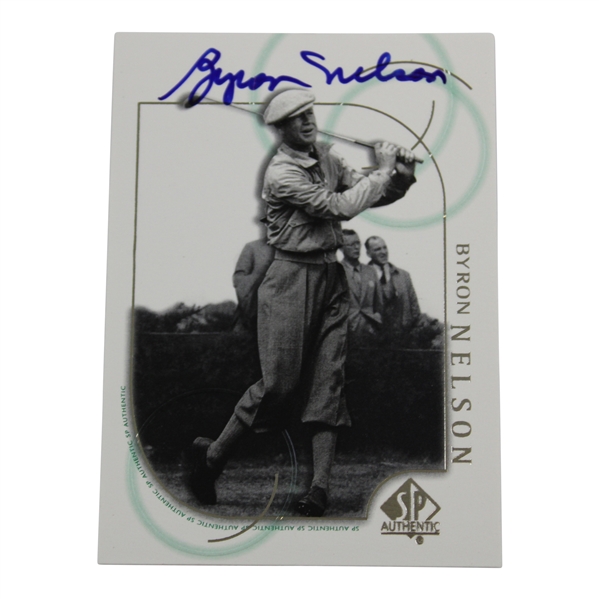 Byron Nelson Signed Golf Card JSA ALOA
