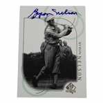 Byron Nelson Signed Golf Card JSA ALOA