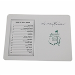 Herman Keiser Signed Augusta National Golf Club Scorecard JSA ALOA