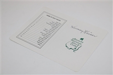 Herman Keiser Signed Augusta National Golf Club Scorecard JSA ALOA