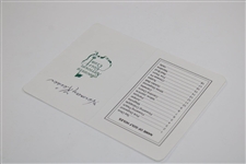 Herman Keiser Signed Augusta National Golf Club Scorecard JSA ALOA