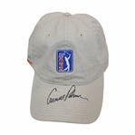 Arnold Palmer Signed PGA Tour Khaki Hat JSA ALOA