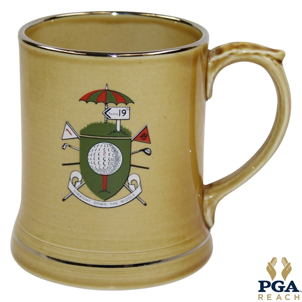 Classic Straight Down the Middle Porcelain Mug - 19th Hole - Wade 