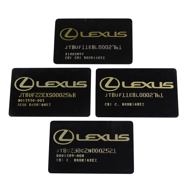 Chi Chi Rodriguezs Four (4) Lexus Cares Tournament Credit Cards