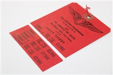 Two (2) 1958 US Amateur at Olympic Club Pairing Sheets & Weekly Daily Ticket - Nicklaus 2nd US Am Attempt