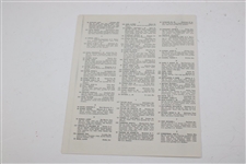 Two (2) 1958 US Amateur at Olympic Club Pairing Sheets & Weekly Daily Ticket - Nicklaus 2nd US Am Attempt