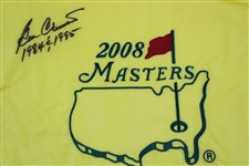 Ben Crenshaw Signed 2008 Masters Embroidered Flag with '1984 & 1995' JSA ALOA