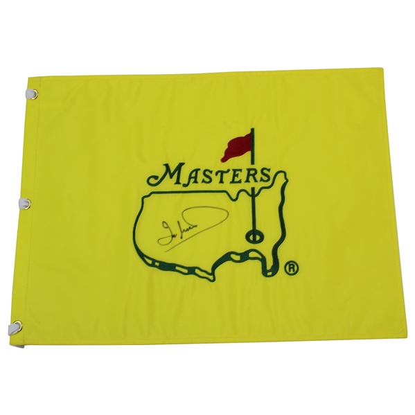 Ian Woosnam Signed Undated Masters Embroidered Flag JSA ALOA