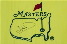 Ian Woosnam Signed Undated Masters Embroidered Flag JSA ALOA