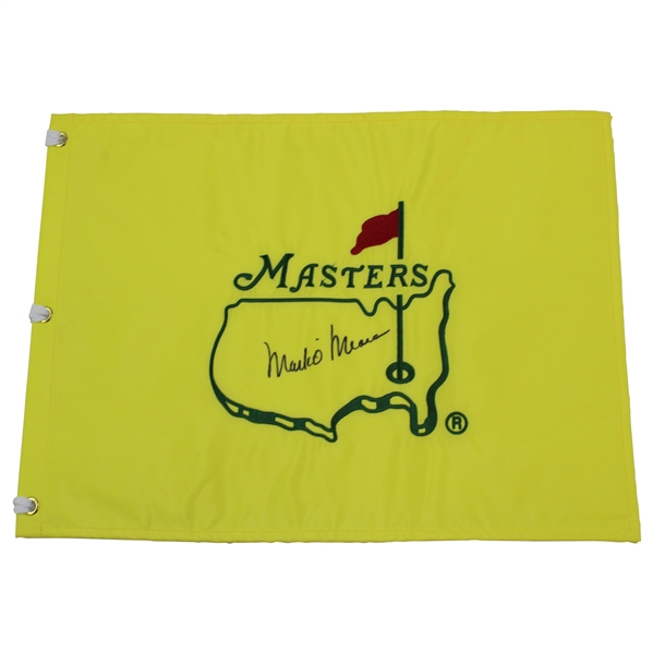 Mark OMeara Signed Undated Masters Embroidered Flag with 98 JSA ALOA