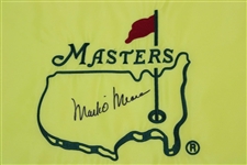 Mark O'Meara Signed Undated Masters Embroidered Flag with '98' JSA ALOA