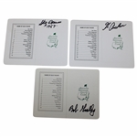 Masters Champs Goalby, Archer & Brewer Signed Augusta National Scorecards JSA ALOA