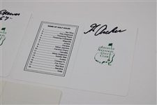 Masters Champs Goalby, Archer & Brewer Signed Augusta National Scorecards JSA ALOA