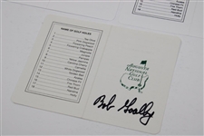 Masters Champs Goalby, Archer & Brewer Signed Augusta National Scorecards JSA ALOA