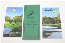 Six (6) Masters Champs Signed Masters Tournament Record Books & Spec Guides JSA ALOA