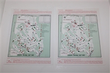 1998 Masters Saturday & Sunday Pairing Sheet w/Par-3 & Nicklaus Day Invitees Sheet