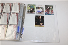 Signed Near Complete Set of 1991 PGA Tour Pro Set Cards in Binder JSA ALOA