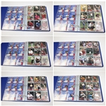 Signed Near Complete Set of PGA Tour Pro Set Cards In Binder JSA ALOA