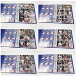 Signed Near Complete Set of PGA Tour Pro Set Cards In Binder JSA ALOA