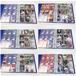 Signed Near Complete Set of PGA Tour Pro Set Cards In Binder JSA ALOA