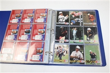 Signed Near Complete Set of PGA Tour Pro Set Cards In Binder JSA ALOA