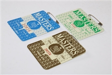 1983, 1984 & 1985 Masters Tournament SERIES Badges - Seve, Crenshaw & Langer Winners