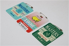 1989, 1990 & 1996 Masters Tournament SERIES Badges - Nick Faldo's Three Wins