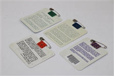1991, 1992, 1993 & 1994 Masters Tournament SERIES Hologram Badges